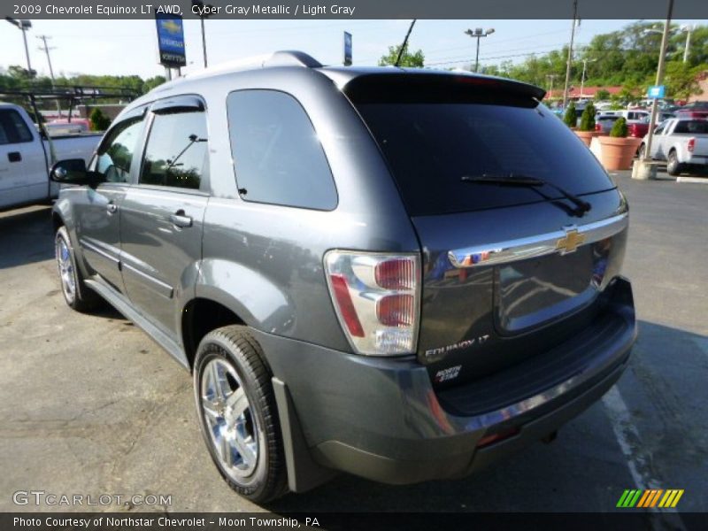 Cyber Gray Metallic / Light Gray 2009 Chevrolet Equinox LT AWD