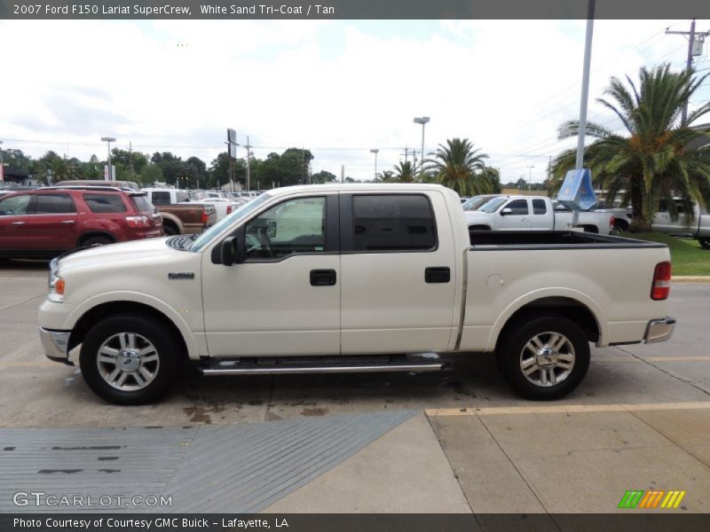 White Sand Tri-Coat / Tan 2007 Ford F150 Lariat SuperCrew