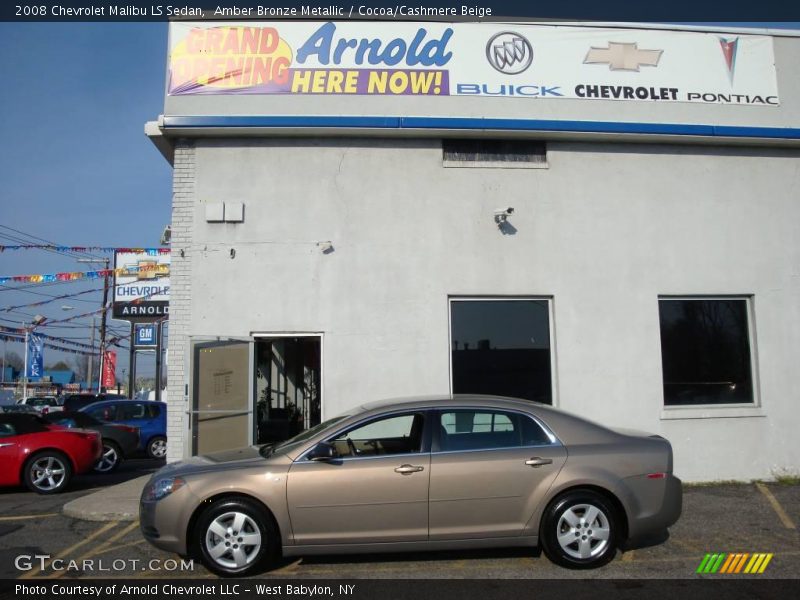 Amber Bronze Metallic / Cocoa/Cashmere Beige 2008 Chevrolet Malibu LS Sedan