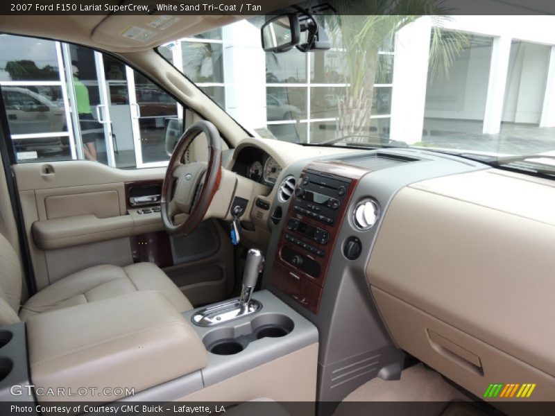 White Sand Tri-Coat / Tan 2007 Ford F150 Lariat SuperCrew