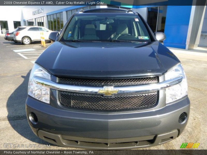 Cyber Gray Metallic / Light Gray 2009 Chevrolet Equinox LT AWD