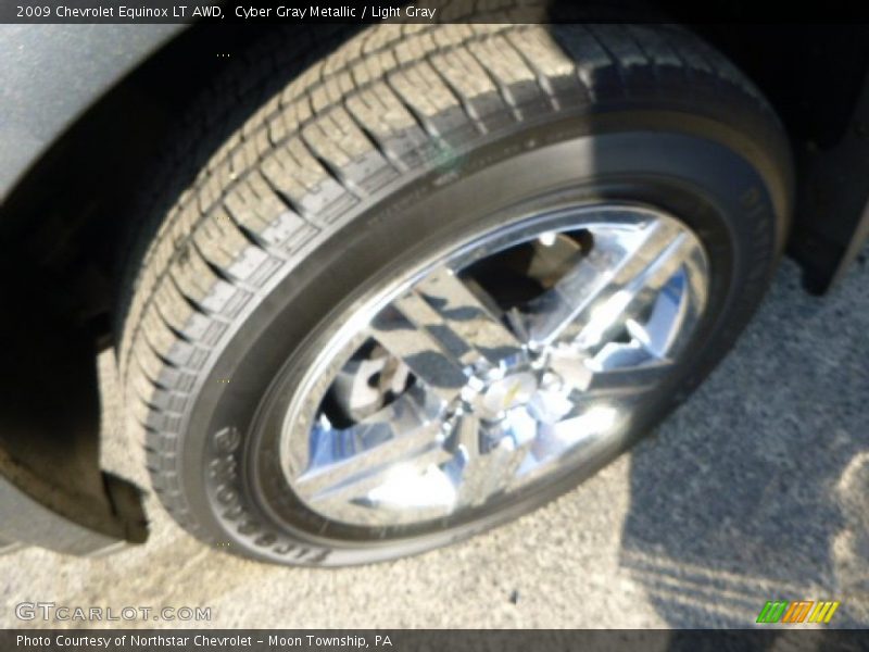 Cyber Gray Metallic / Light Gray 2009 Chevrolet Equinox LT AWD