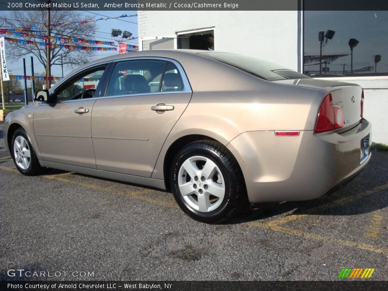 Amber Bronze Metallic / Cocoa/Cashmere Beige 2008 Chevrolet Malibu LS Sedan