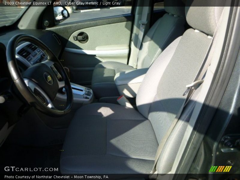 Cyber Gray Metallic / Light Gray 2009 Chevrolet Equinox LT AWD