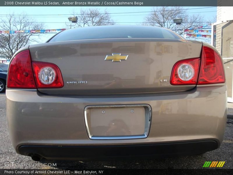 Amber Bronze Metallic / Cocoa/Cashmere Beige 2008 Chevrolet Malibu LS Sedan