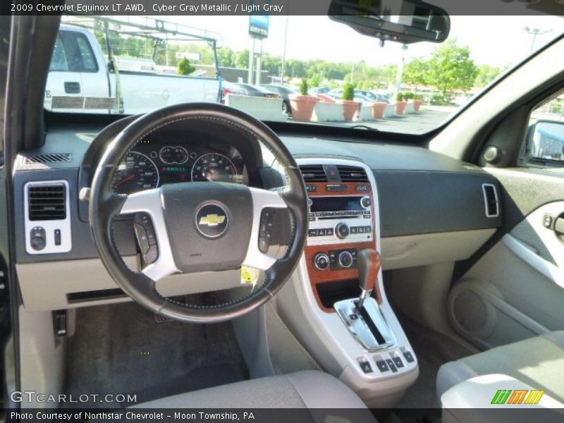 Cyber Gray Metallic / Light Gray 2009 Chevrolet Equinox LT AWD