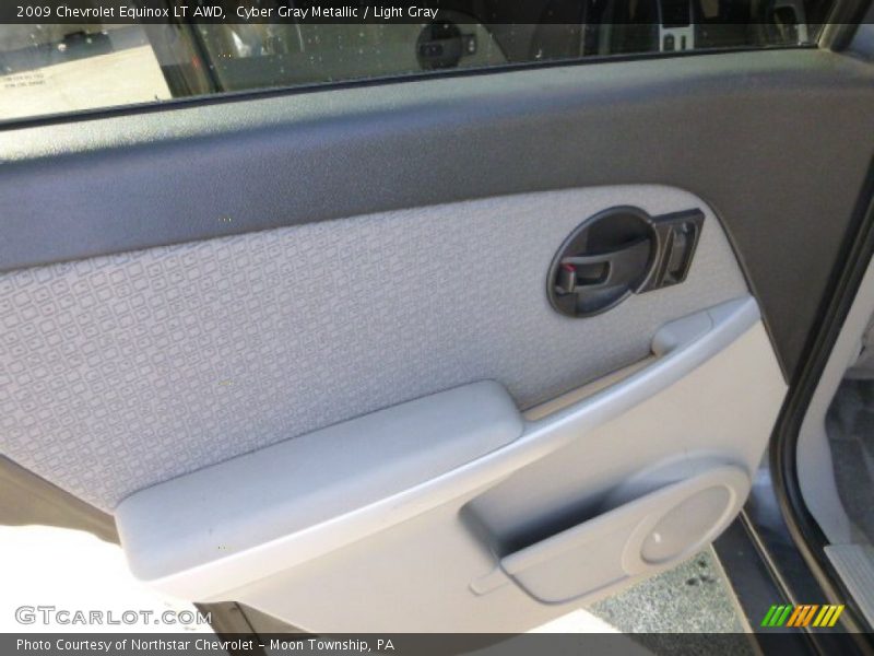Cyber Gray Metallic / Light Gray 2009 Chevrolet Equinox LT AWD