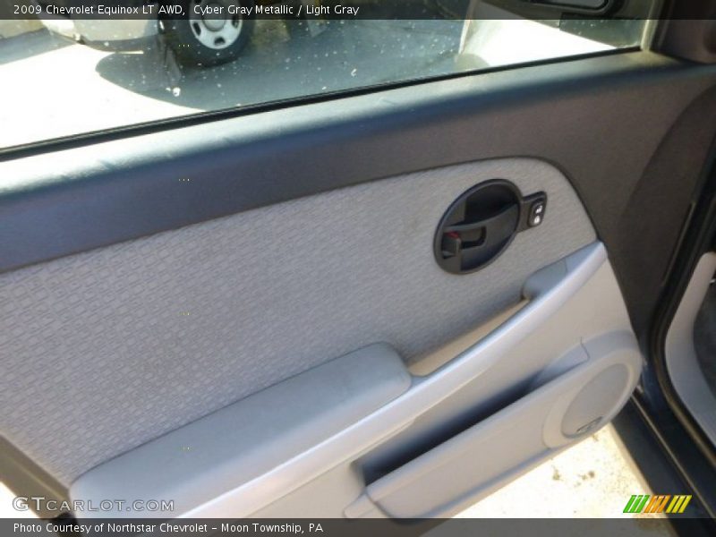 Cyber Gray Metallic / Light Gray 2009 Chevrolet Equinox LT AWD