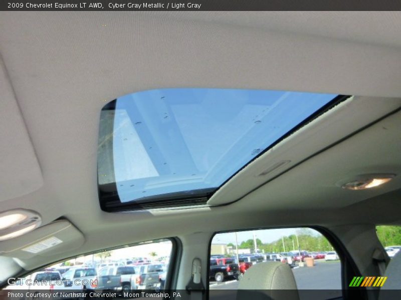 Cyber Gray Metallic / Light Gray 2009 Chevrolet Equinox LT AWD