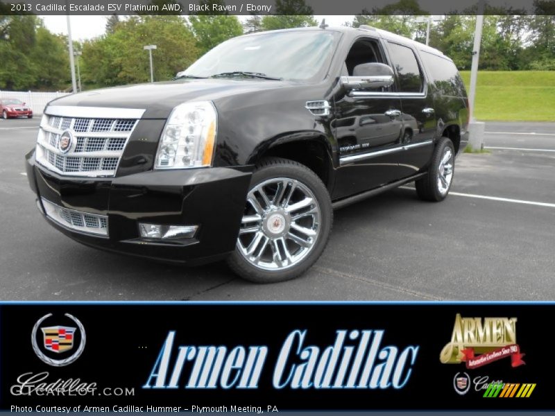 Black Raven / Ebony 2013 Cadillac Escalade ESV Platinum AWD