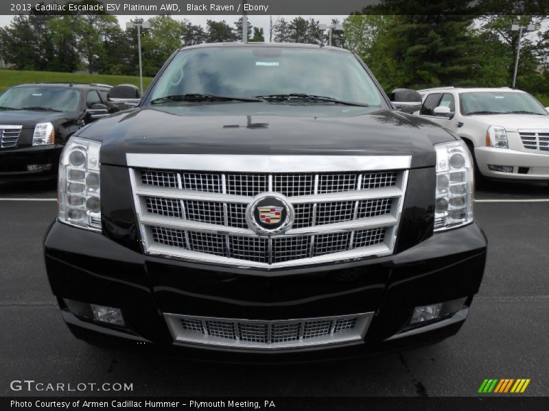 Black Raven / Ebony 2013 Cadillac Escalade ESV Platinum AWD