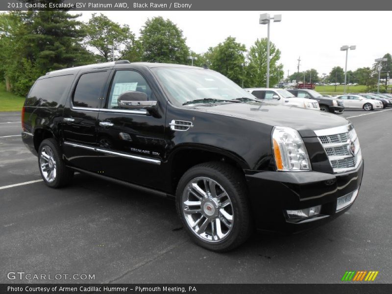 Black Raven / Ebony 2013 Cadillac Escalade ESV Platinum AWD