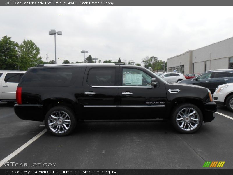 Black Raven / Ebony 2013 Cadillac Escalade ESV Platinum AWD