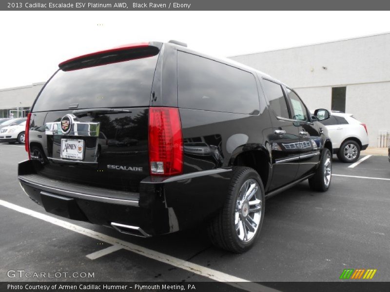 Black Raven / Ebony 2013 Cadillac Escalade ESV Platinum AWD