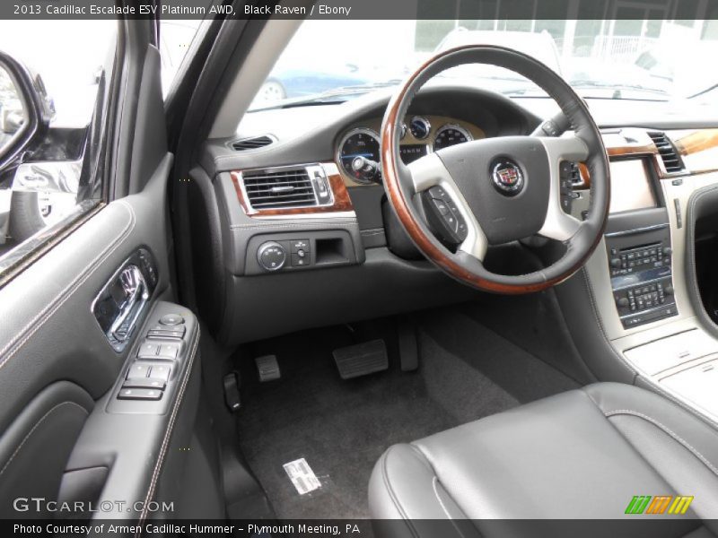 Black Raven / Ebony 2013 Cadillac Escalade ESV Platinum AWD