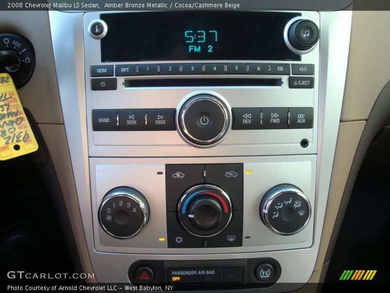 Amber Bronze Metallic / Cocoa/Cashmere Beige 2008 Chevrolet Malibu LS Sedan