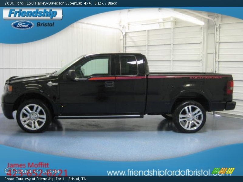 Black / Black 2006 Ford F150 Harley-Davidson SuperCab 4x4