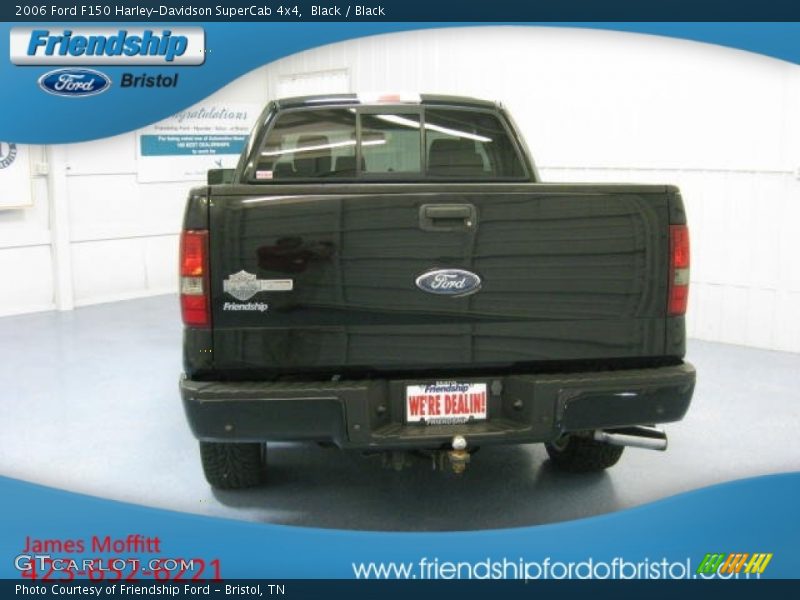 Black / Black 2006 Ford F150 Harley-Davidson SuperCab 4x4