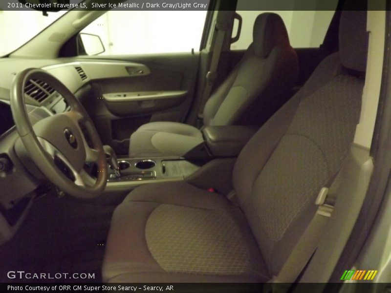 Silver Ice Metallic / Dark Gray/Light Gray 2011 Chevrolet Traverse LS