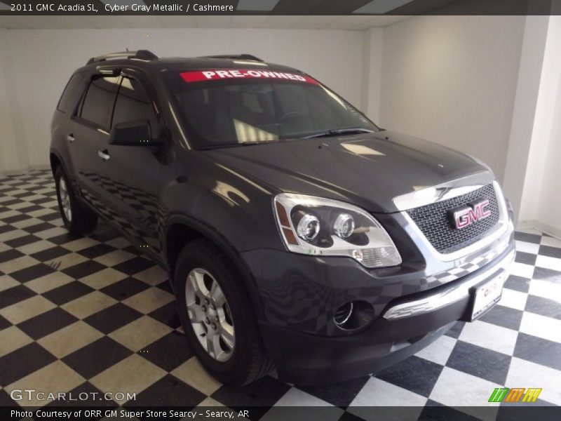 Cyber Gray Metallic / Cashmere 2011 GMC Acadia SL