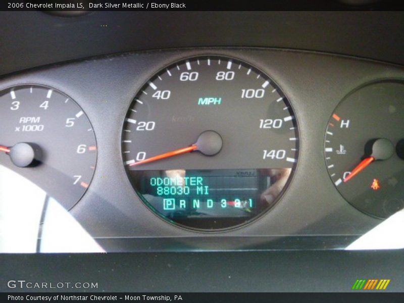Dark Silver Metallic / Ebony Black 2006 Chevrolet Impala LS