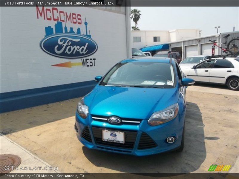 Blue Candy / Charcoal Black 2013 Ford Focus Titanium Sedan
