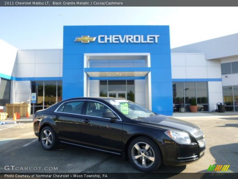 Black Granite Metallic / Cocoa/Cashmere 2011 Chevrolet Malibu LT