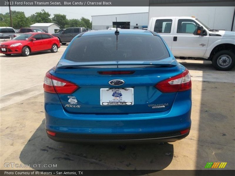 Blue Candy / Charcoal Black 2013 Ford Focus Titanium Sedan