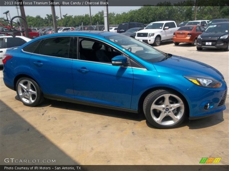 Blue Candy / Charcoal Black 2013 Ford Focus Titanium Sedan
