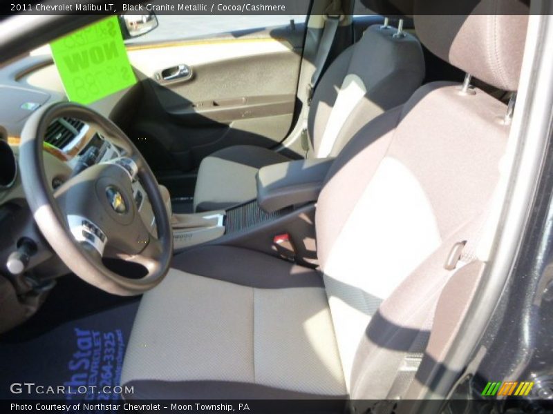Black Granite Metallic / Cocoa/Cashmere 2011 Chevrolet Malibu LT