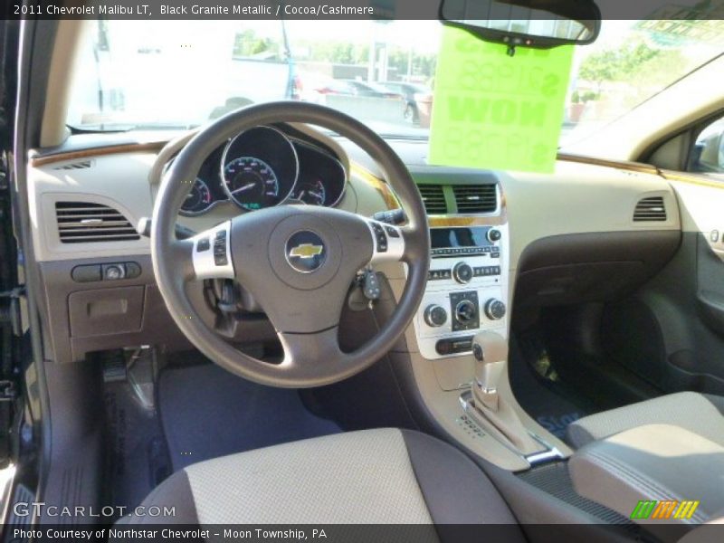 Black Granite Metallic / Cocoa/Cashmere 2011 Chevrolet Malibu LT