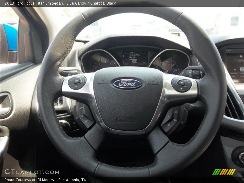 Blue Candy / Charcoal Black 2013 Ford Focus Titanium Sedan