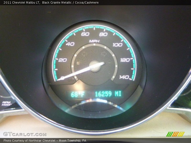 Black Granite Metallic / Cocoa/Cashmere 2011 Chevrolet Malibu LT