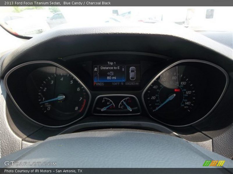 Blue Candy / Charcoal Black 2013 Ford Focus Titanium Sedan