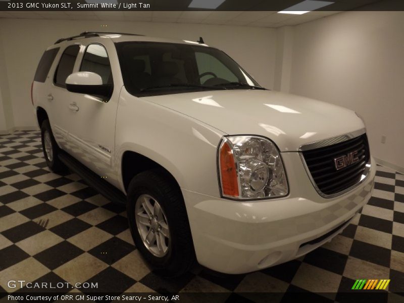 Summit White / Light Tan 2013 GMC Yukon SLT