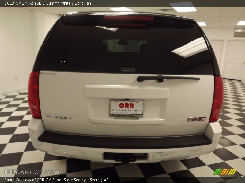 Summit White / Light Tan 2013 GMC Yukon SLT