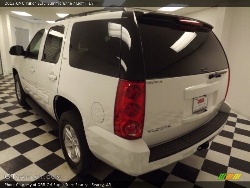 Summit White / Light Tan 2013 GMC Yukon SLT