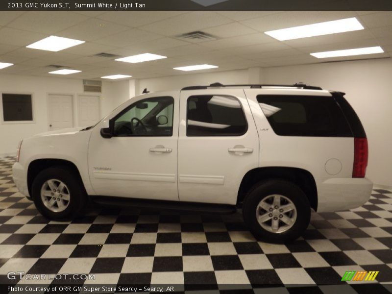 Summit White / Light Tan 2013 GMC Yukon SLT