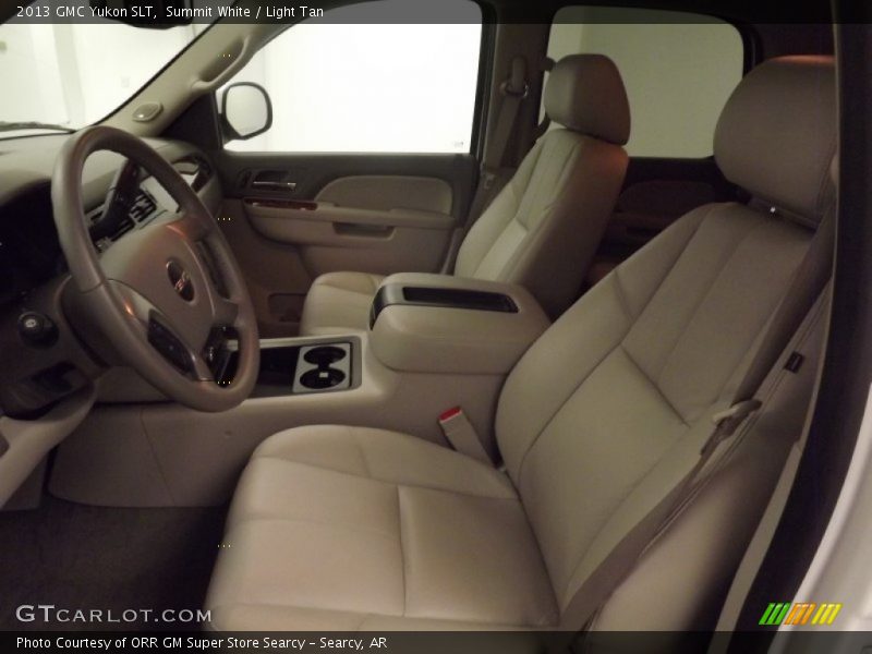 Summit White / Light Tan 2013 GMC Yukon SLT