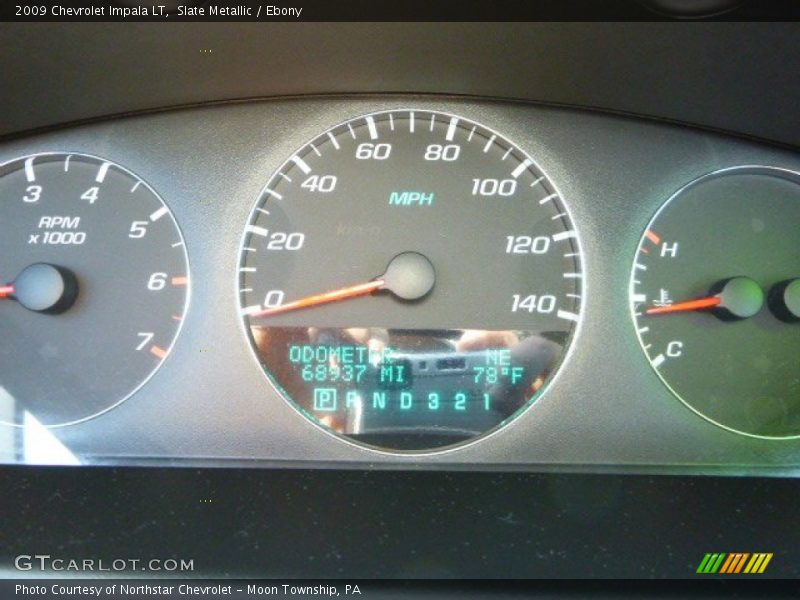 Slate Metallic / Ebony 2009 Chevrolet Impala LT