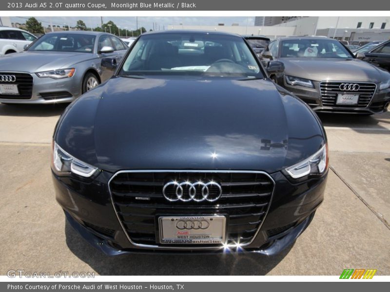Moonlight Blue Metallic / Black 2013 Audi A5 2.0T quattro Coupe