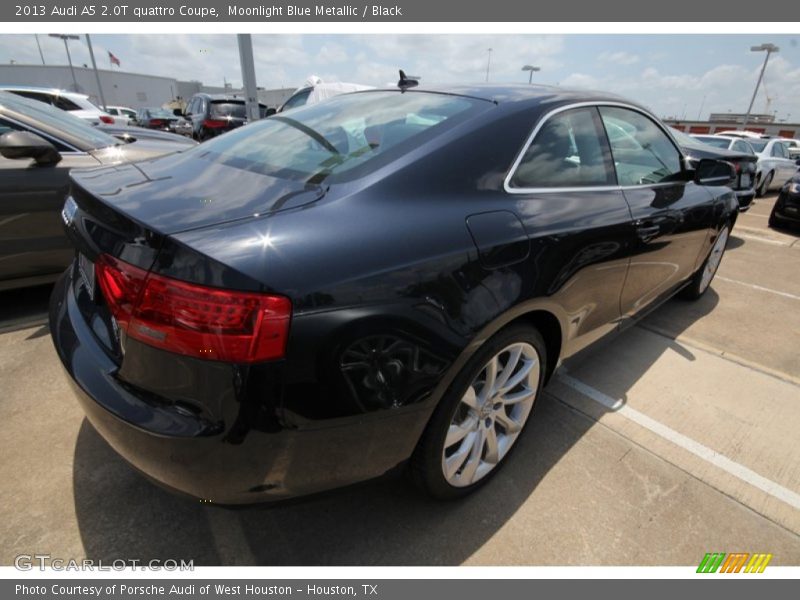 Moonlight Blue Metallic / Black 2013 Audi A5 2.0T quattro Coupe