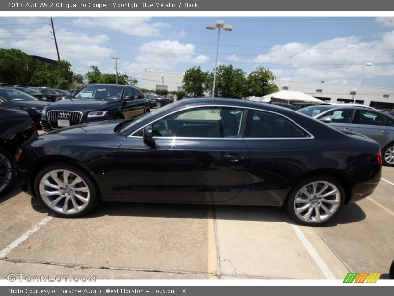 Moonlight Blue Metallic / Black 2013 Audi A5 2.0T quattro Coupe