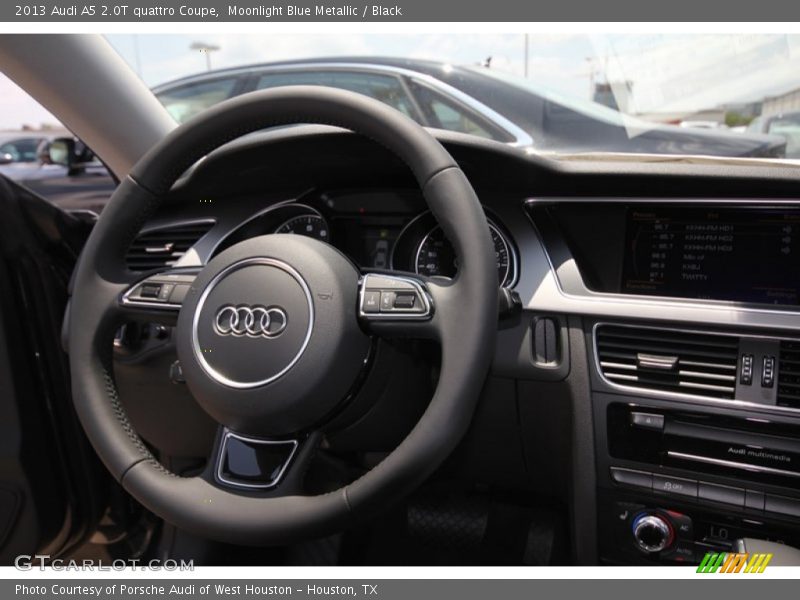 Moonlight Blue Metallic / Black 2013 Audi A5 2.0T quattro Coupe