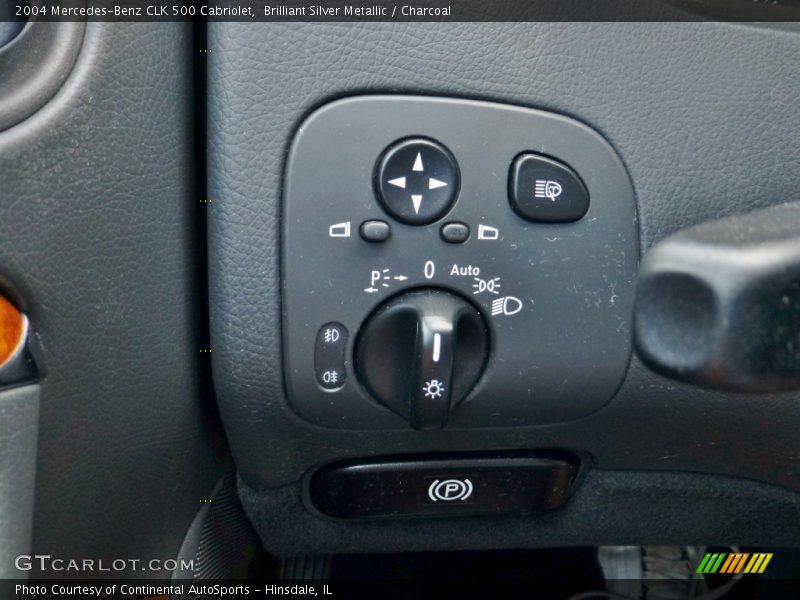 Brilliant Silver Metallic / Charcoal 2004 Mercedes-Benz CLK 500 Cabriolet