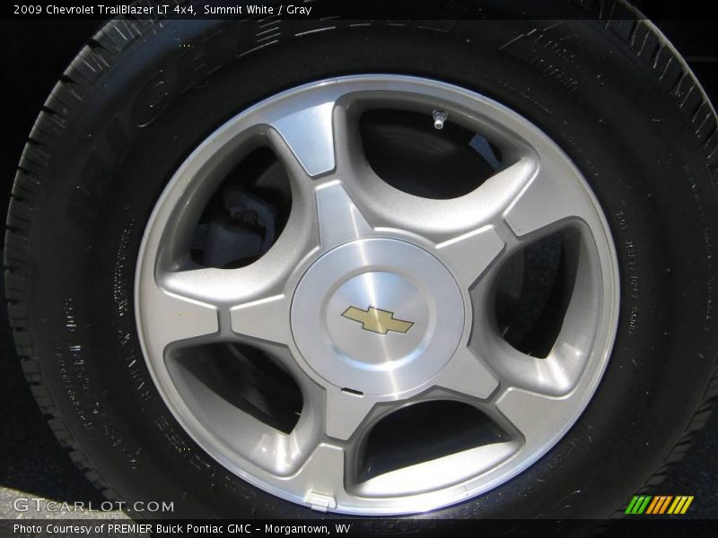 Summit White / Gray 2009 Chevrolet TrailBlazer LT 4x4