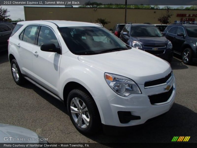 Summit White / Jet Black 2013 Chevrolet Equinox LS