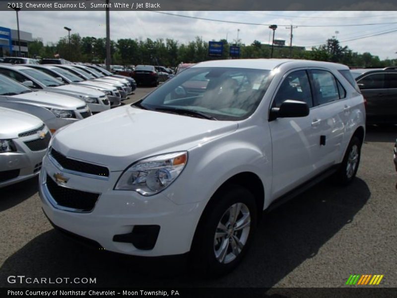 Summit White / Jet Black 2013 Chevrolet Equinox LS