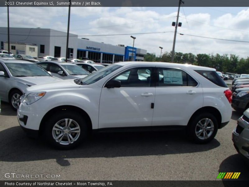 Summit White / Jet Black 2013 Chevrolet Equinox LS
