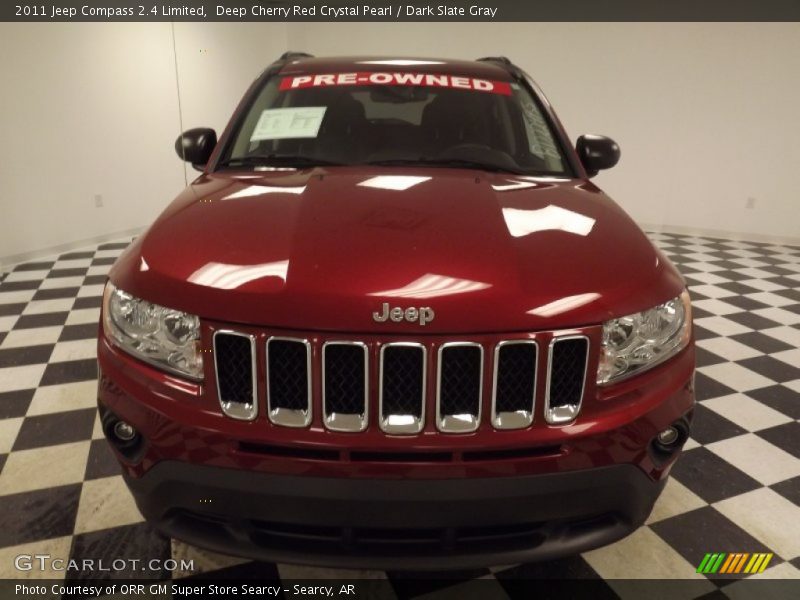 Deep Cherry Red Crystal Pearl / Dark Slate Gray 2011 Jeep Compass 2.4 Limited